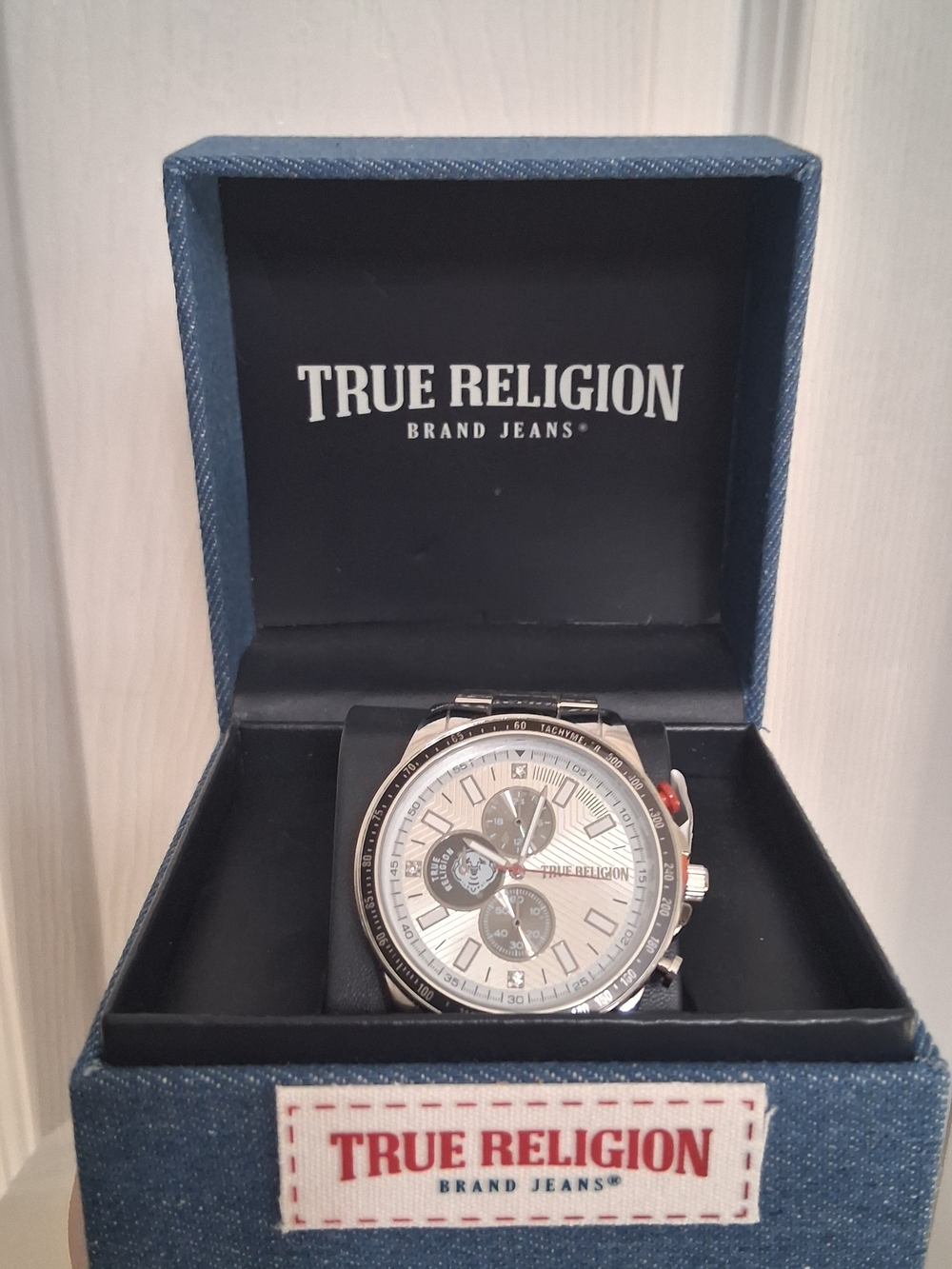 True Religion Men’s Silver Chronograph Watch
